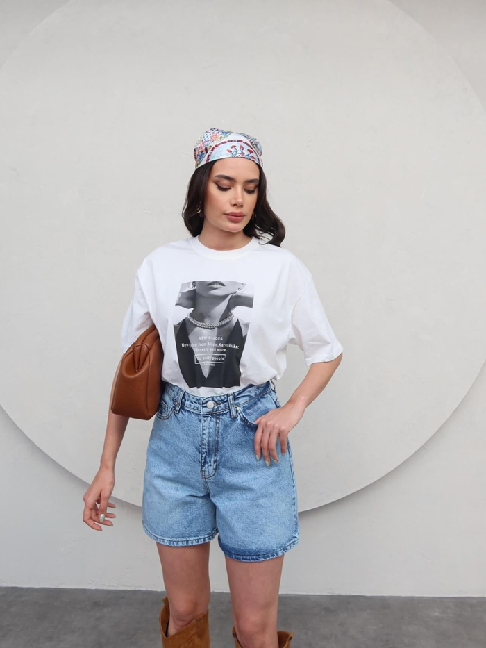 Mavi Denim Bermuda Şort