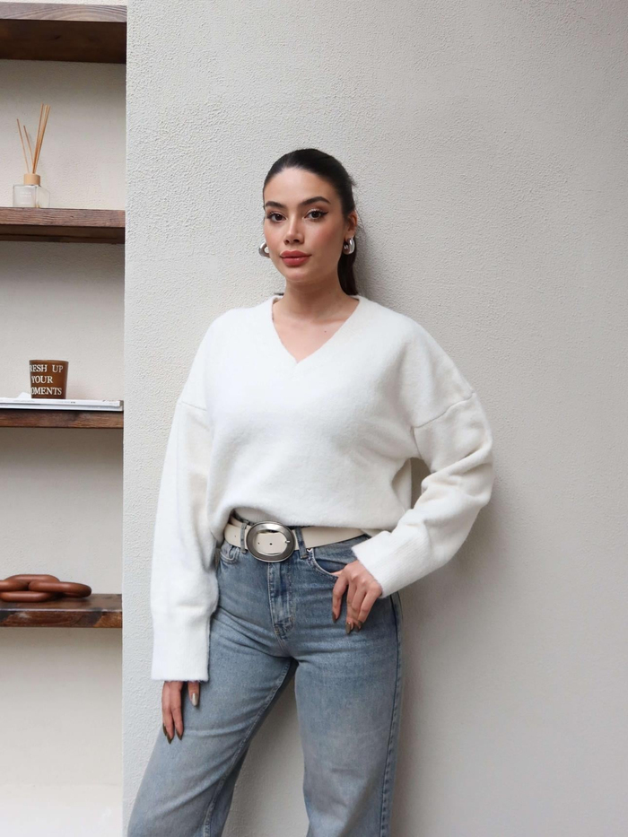Mavi Eskitme Straight Orj Jean