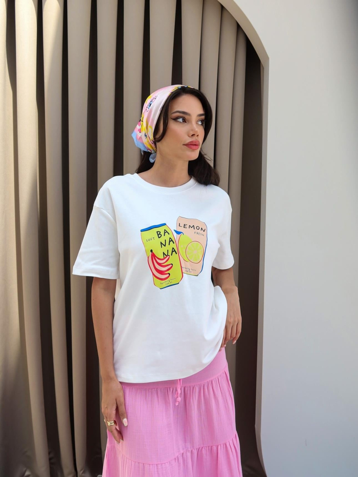 Meyve Baskılı T-Shirt