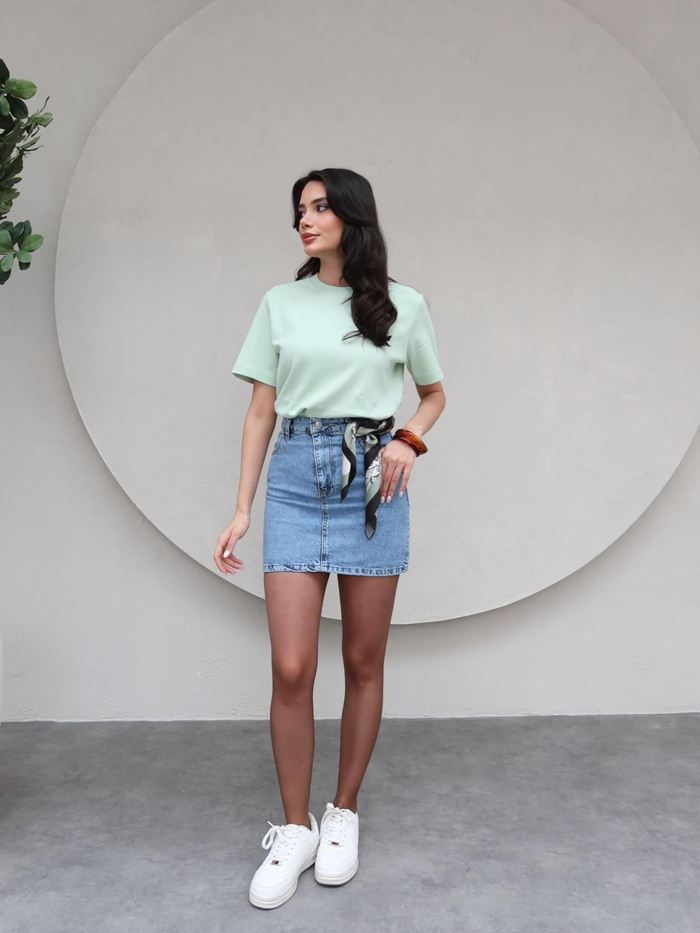Mini Denim Etek