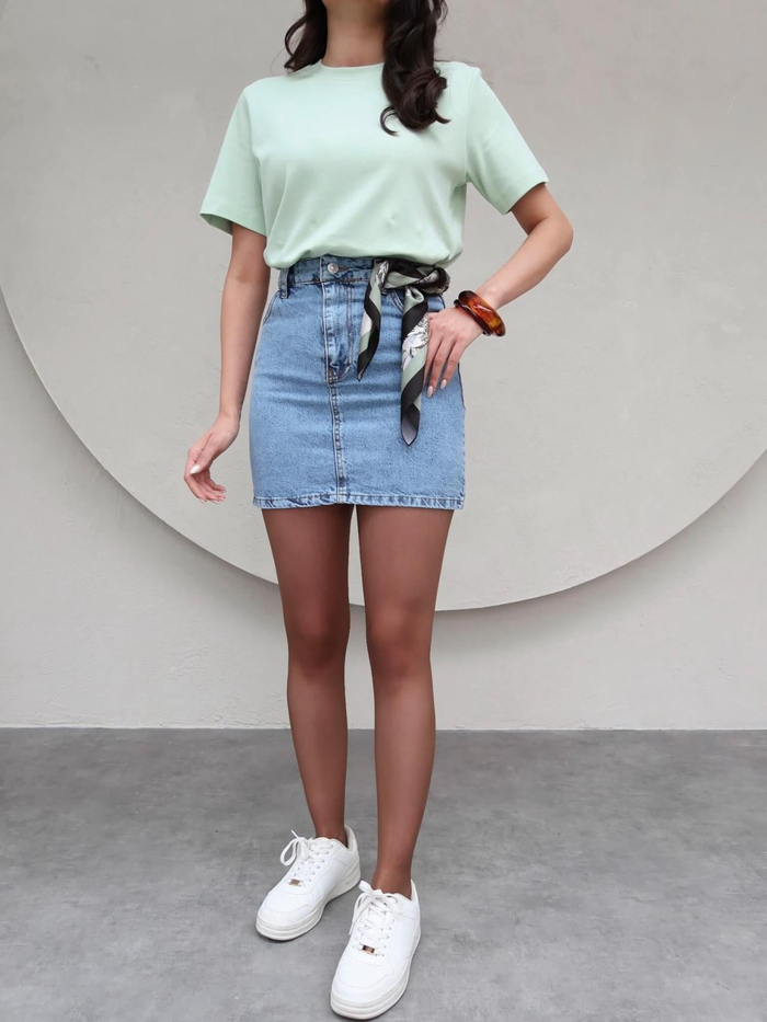 Mini Denim Etek