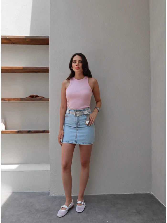 Mini Denim Etek