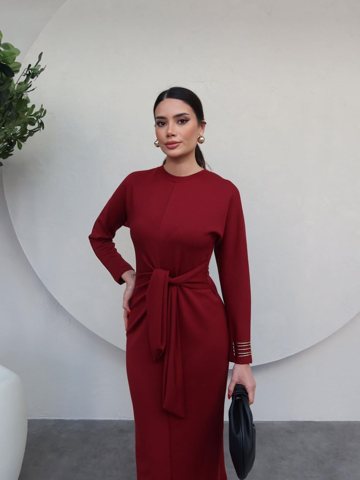 Önü Bağlamalı Elbise
