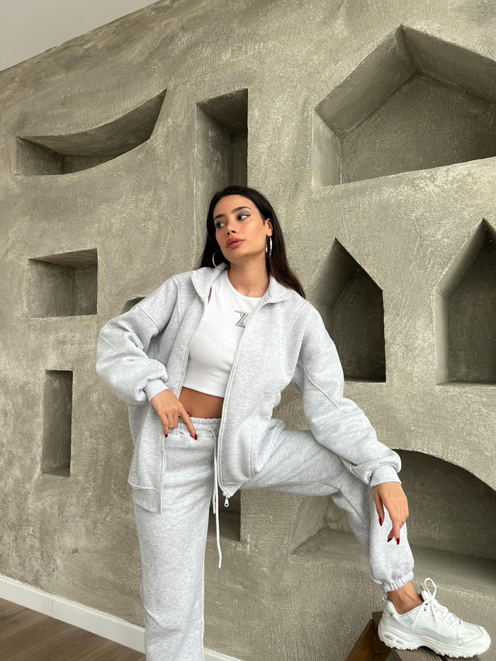 Oversize Paça Lastikli Eşofman Takım