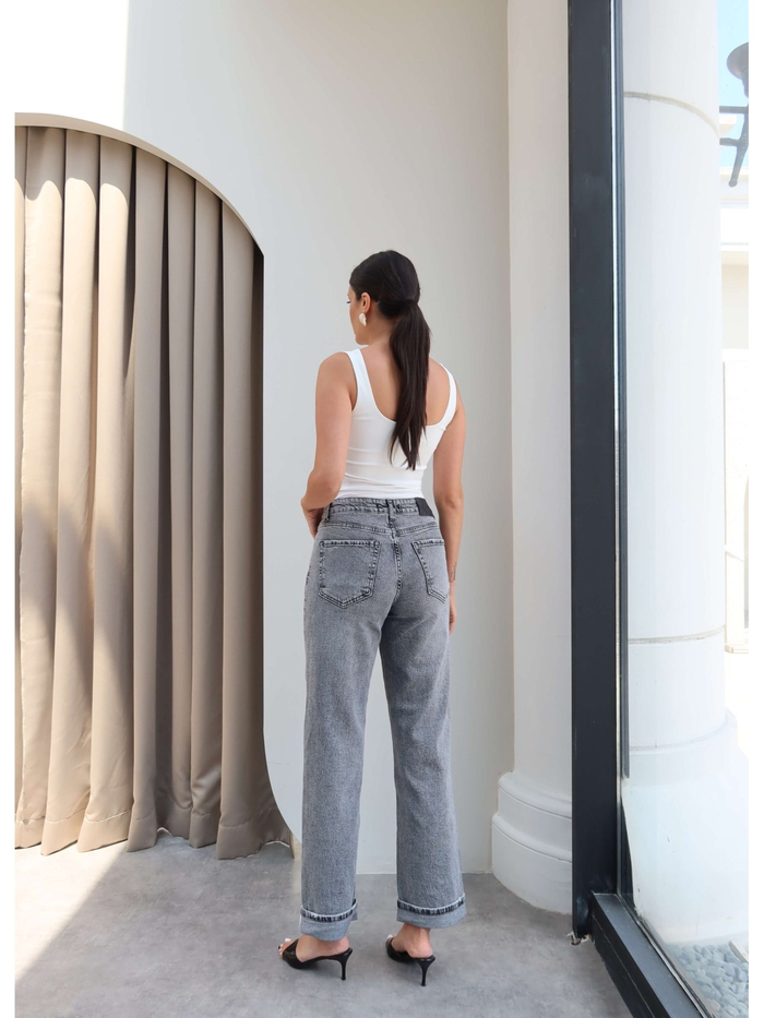 Paça Katlamalı Orj Jean