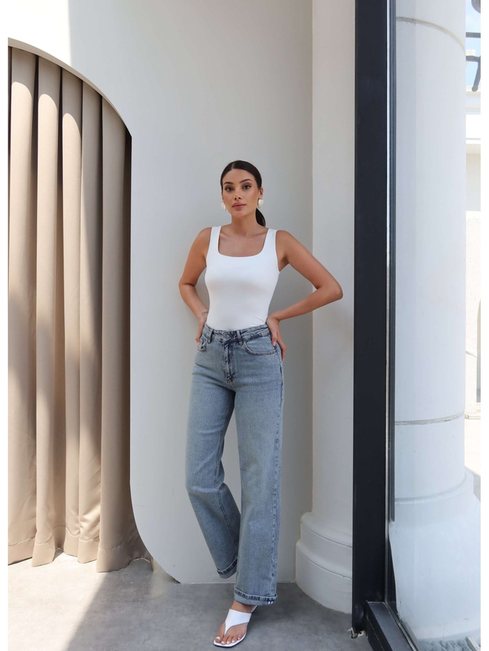 Paça Katlamalı Orj Jean