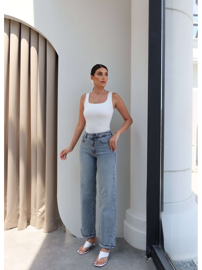 Paça Katlamalı Orj Jean