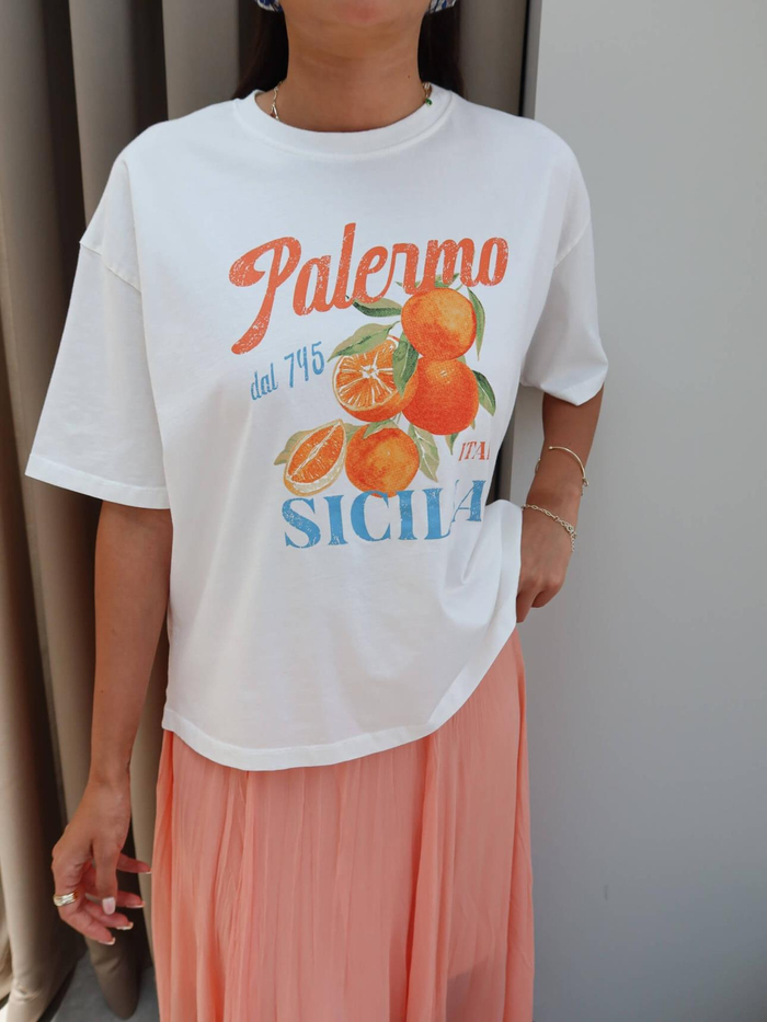 Palermo Baskılı T-Shirt