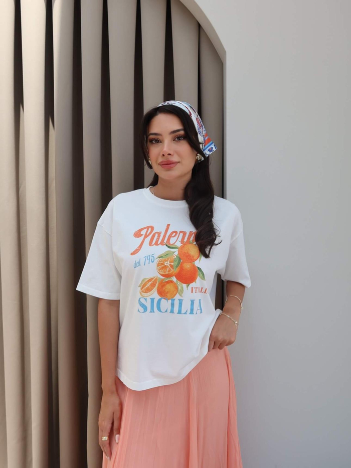 Palermo Baskılı T-Shirt