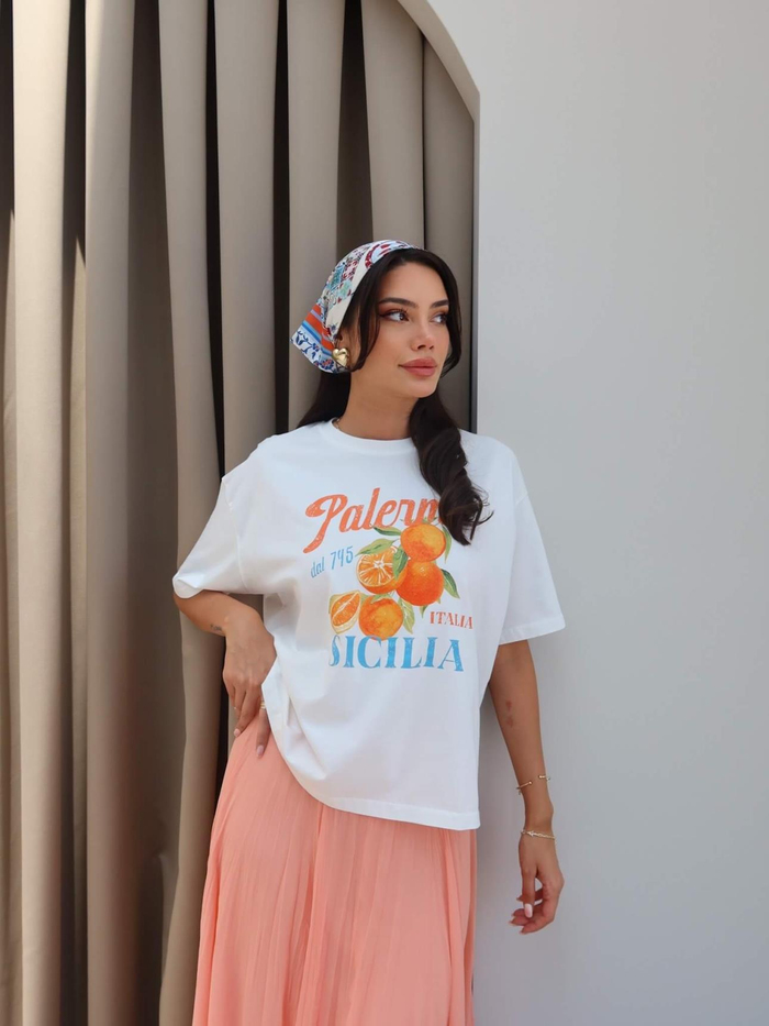 Palermo Baskılı T-Shirt