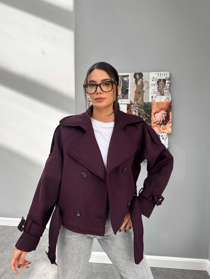 Parkas Kısa Kaşe Kaban