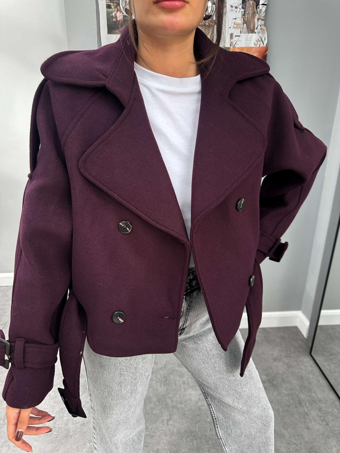 Parkas Kısa Kaşe Kaban
