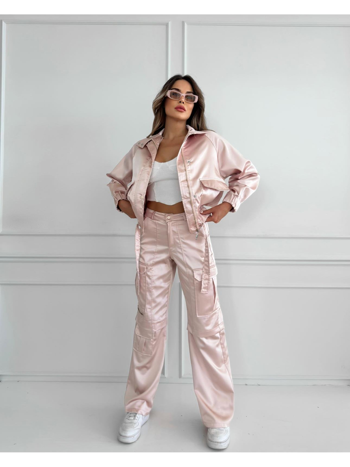 Pink Satın İkili Takım