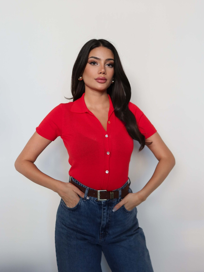 Polo Yaka Triko Hırka