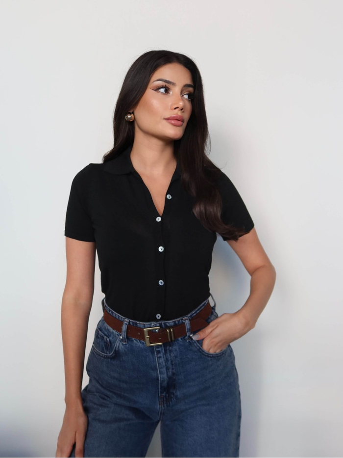 Polo Yaka Triko Hırka