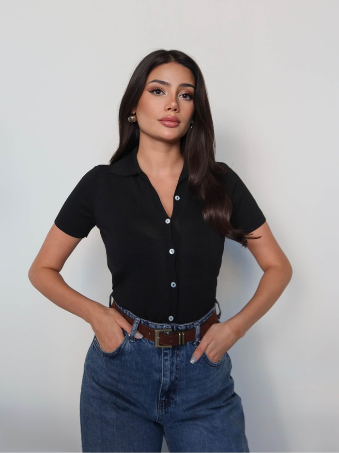 Polo Yaka Triko Hırka