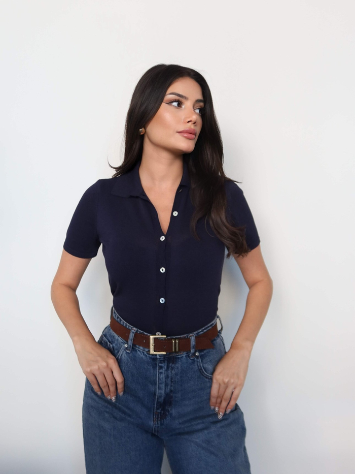 Polo Yaka Triko Hırka