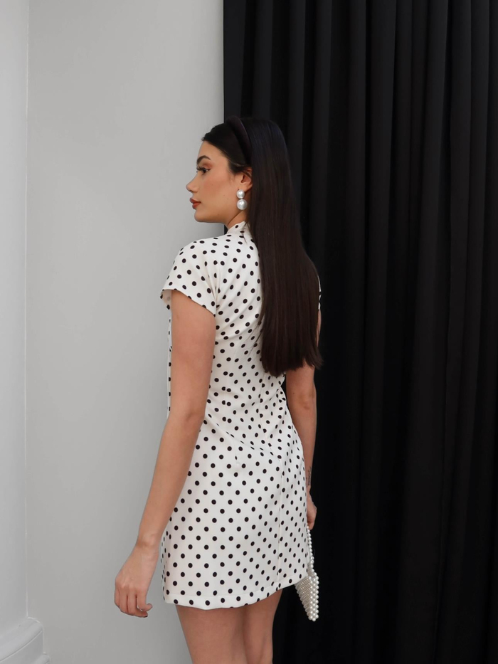 Puantiyeli Mini Şortlu Elbise