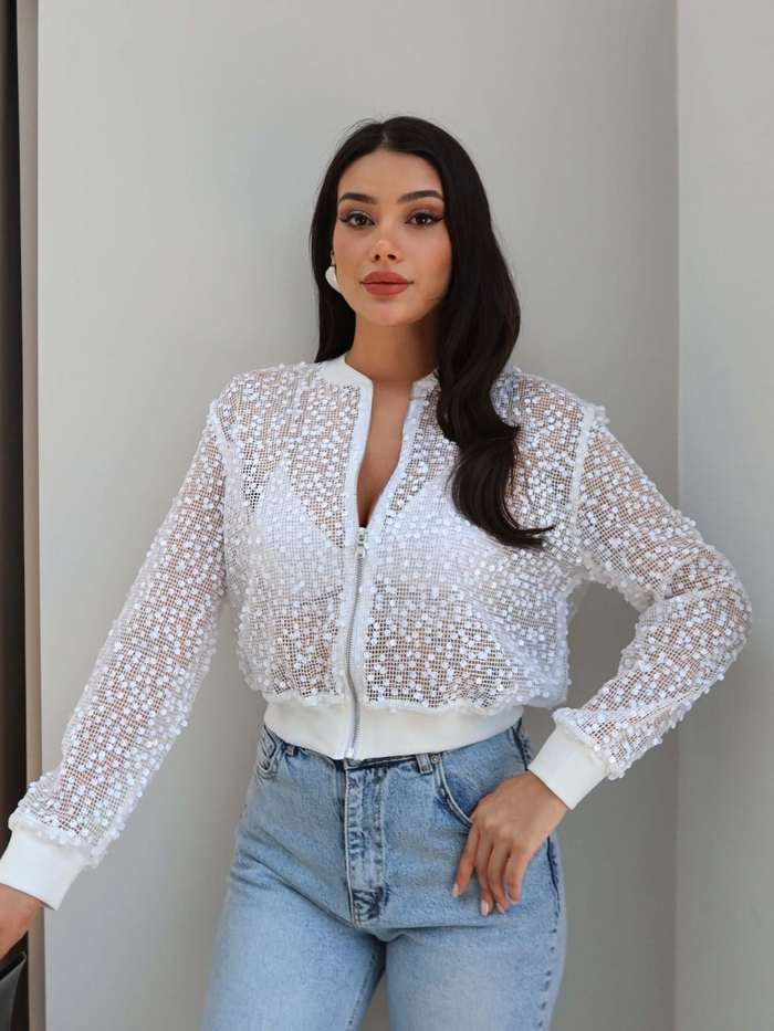 Pullu İnce Bomber Ceket