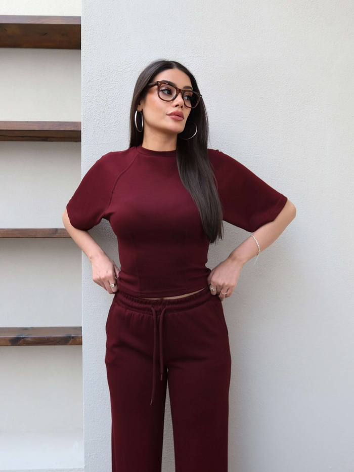 Reglan Kol Bel Pensli Eşofman Takım