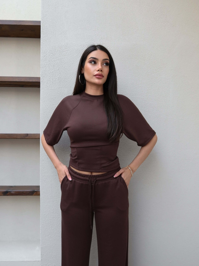 Reglan Kol Bel Pensli Eşofman Takım