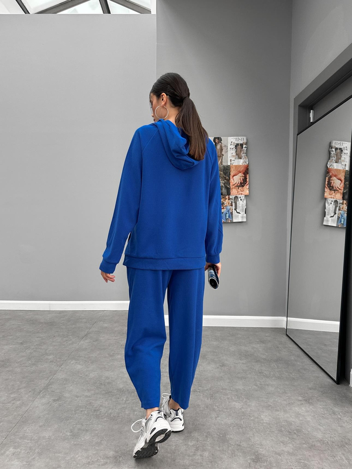 Saks Kapüşonlu Oversize Takım
