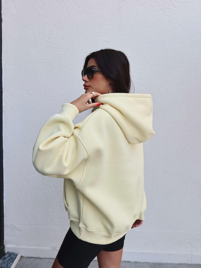 Şardonlu Kanguru Cep Sweatshirt