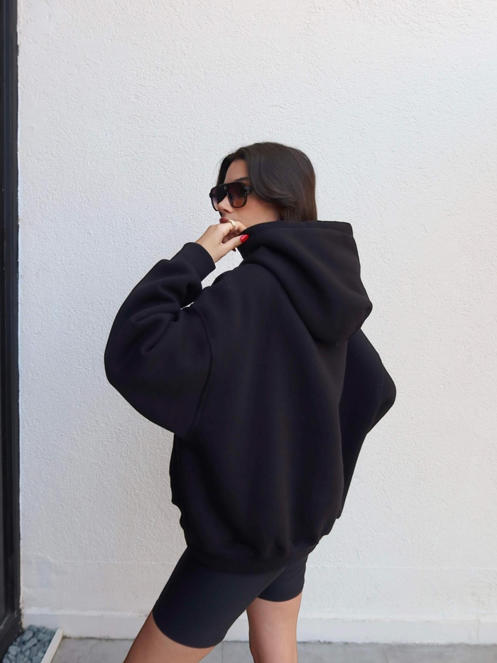 Şardonlu Kanguru Cep Sweatshirt