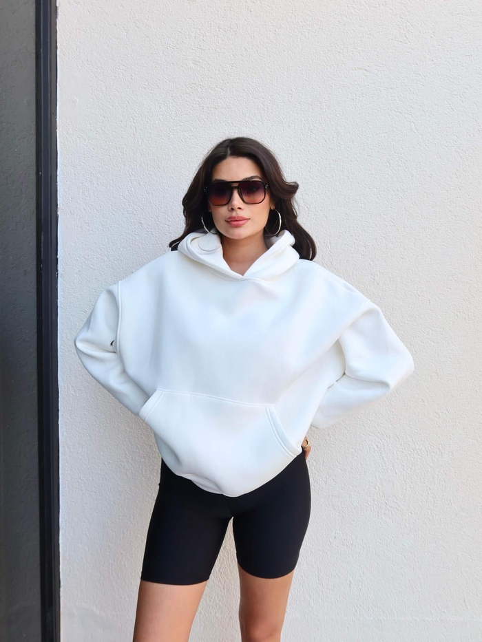 Şardonlu Kanguru Cep Sweatshirt