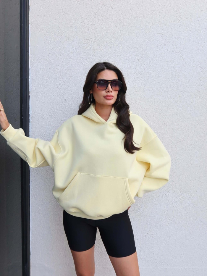 Şardonlu Kanguru Cep Sweatshirt