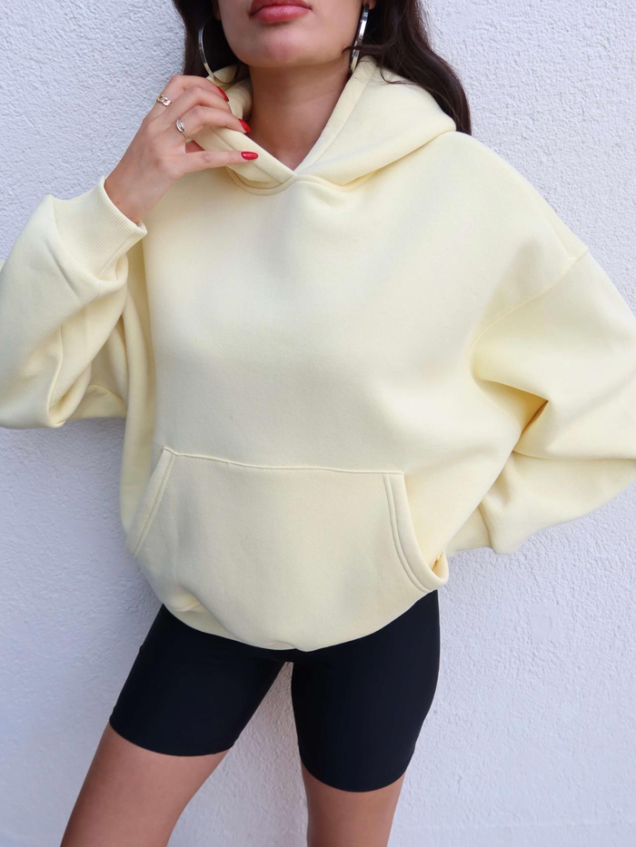 Şardonlu Kanguru Cep Sweatshirt