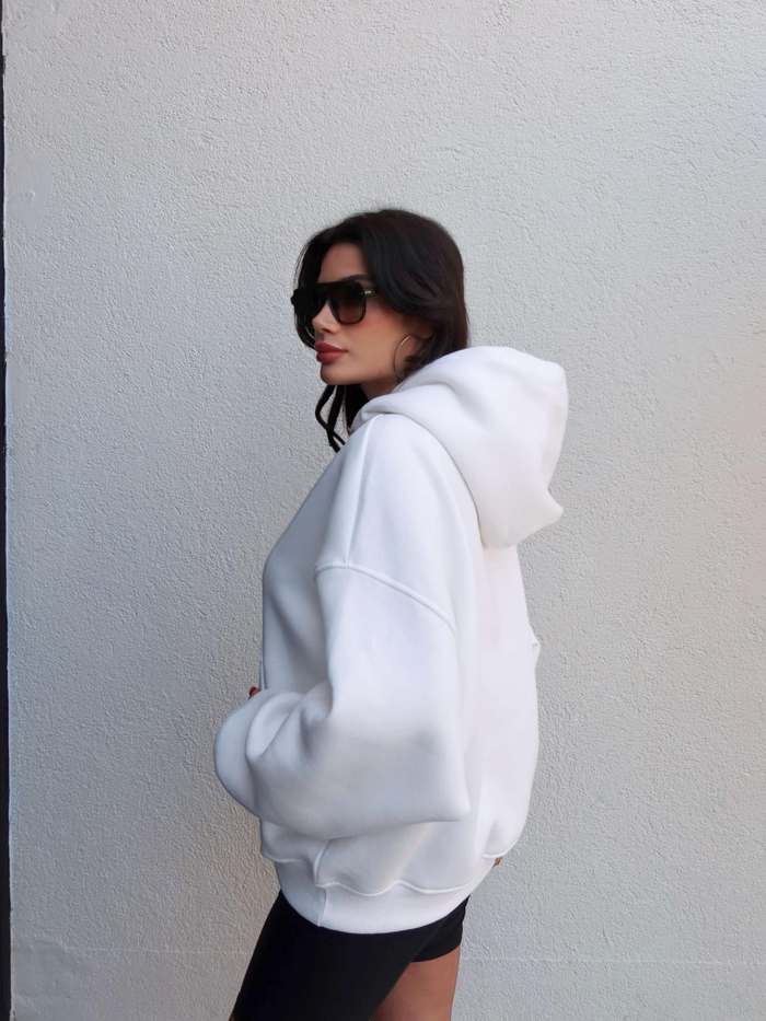 Şardonlu Kanguru Cep Sweatshirt