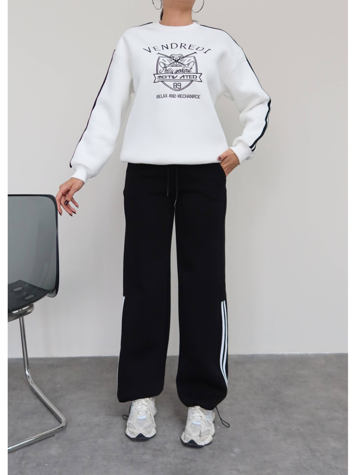 Şardonlu Sweatshirt Eşofman Takım