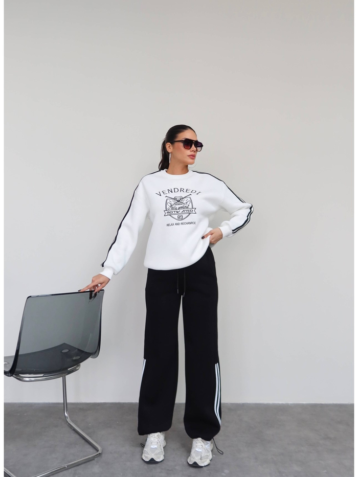 Şardonlu Sweatshirt Eşofman Takım