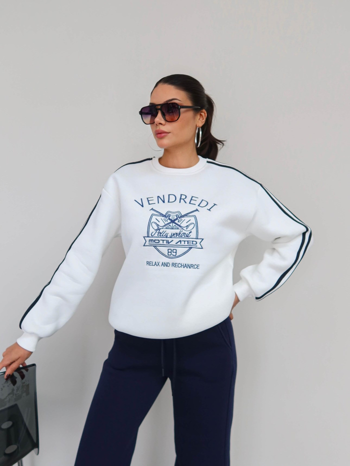Şardonlu Sweatshirt Eşofman Takım