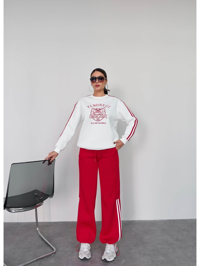 Şardonlu Sweatshirt Eşofman Takım