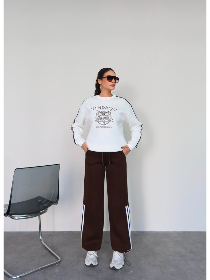 Şardonlu Sweatshirt Eşofman Takım