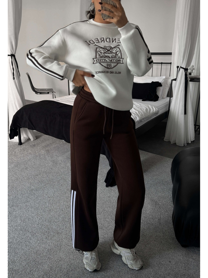 Şardonlu Sweatshirt Eşofman Takım