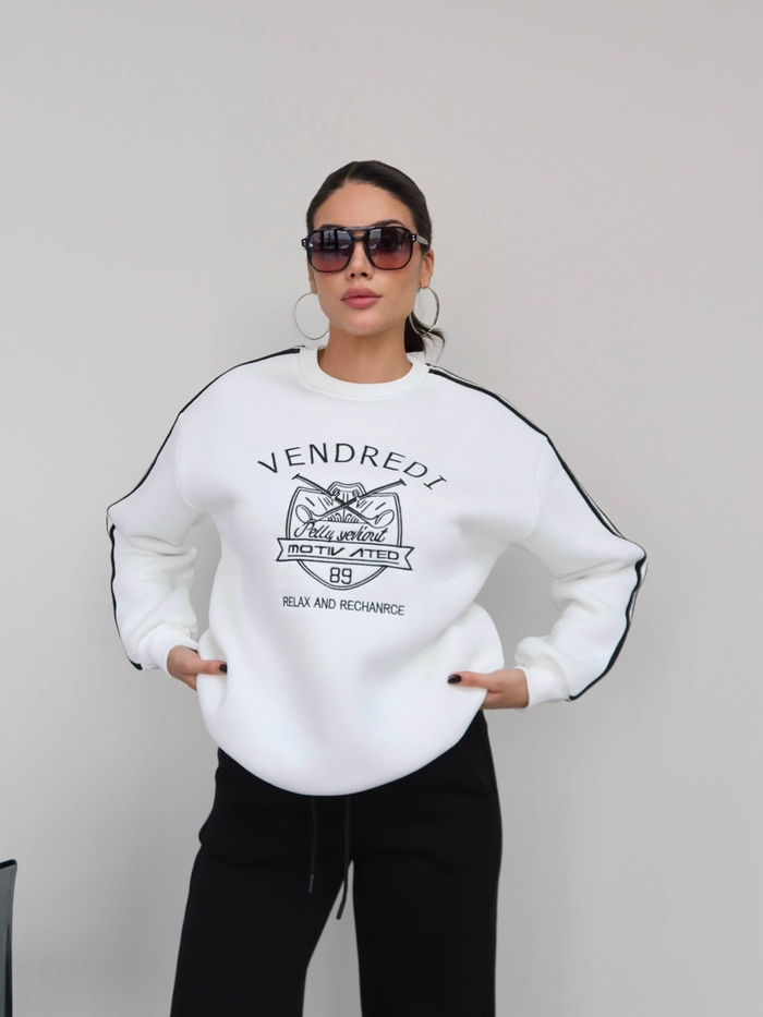 Şardonlu Sweatshirt Eşofman Takım