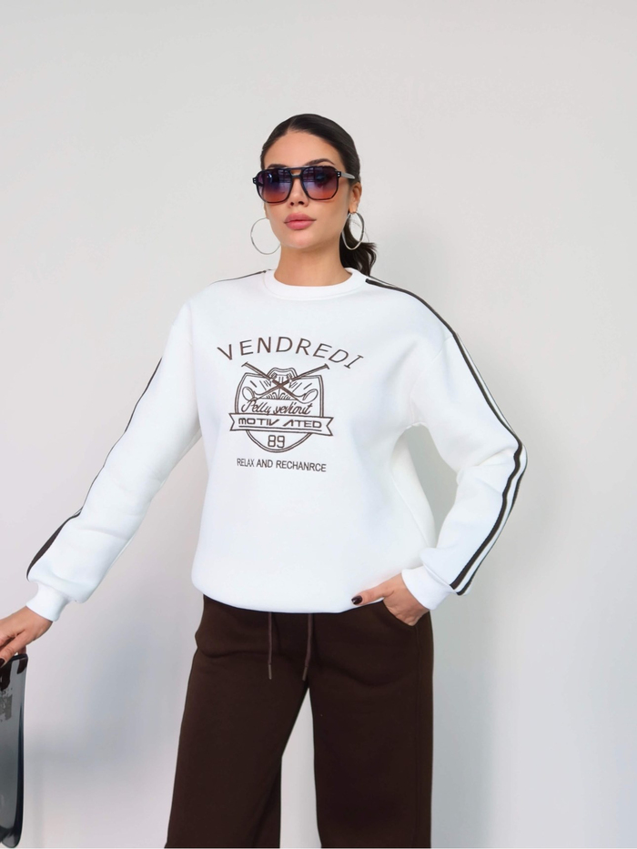 Şardonlu Sweatshirt Eşofman Takım
