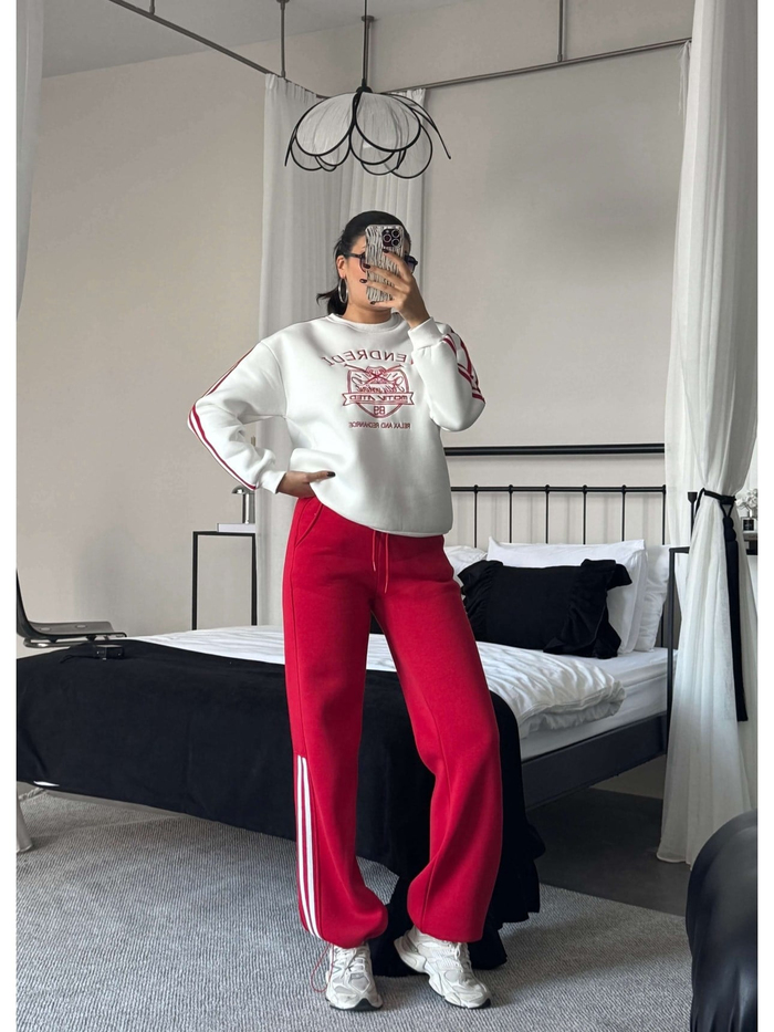 Şardonlu Sweatshirt Eşofman Takım