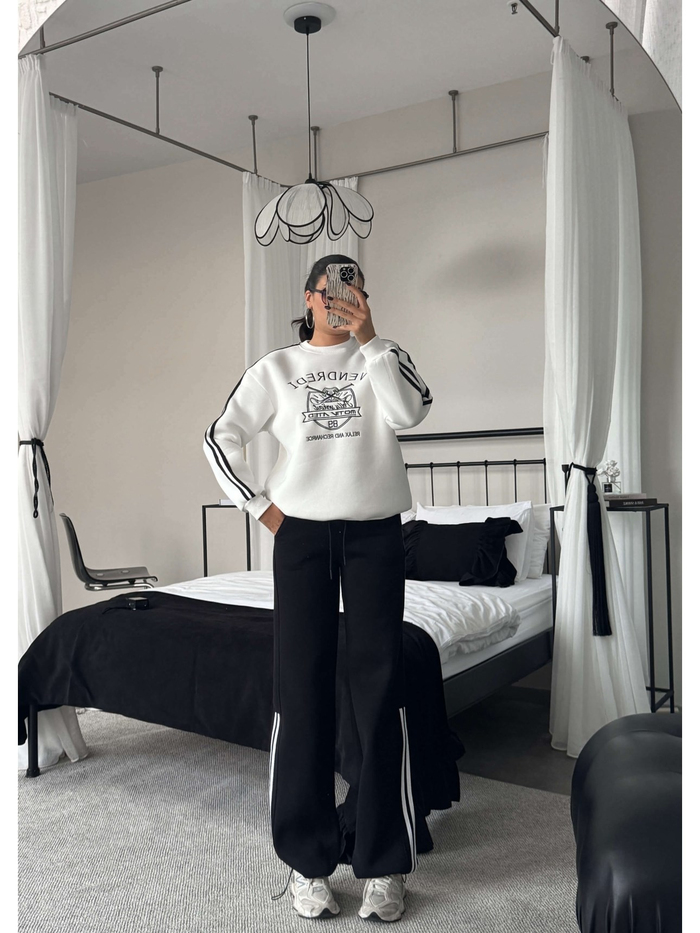 Şardonlu Sweatshirt Eşofman Takım
