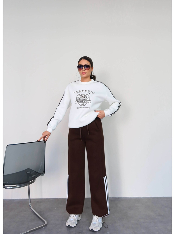 Şardonlu Sweatshirt Eşofman Takım