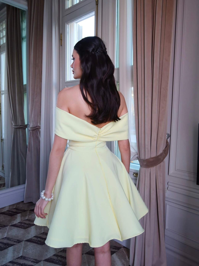 Sarı Mini Elbise