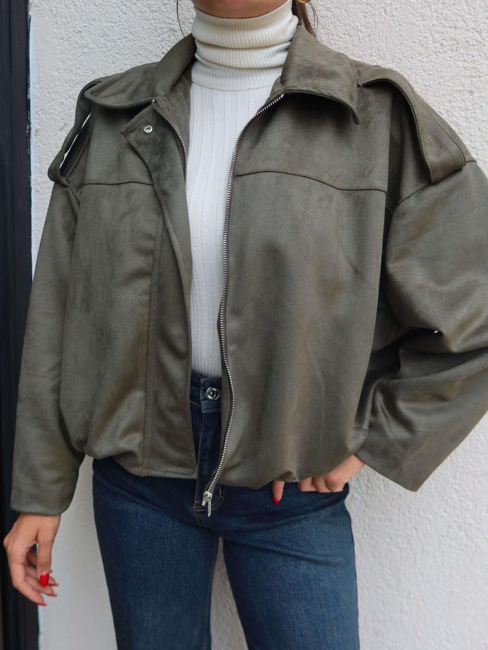 Scuba Süet Bomber Ceket