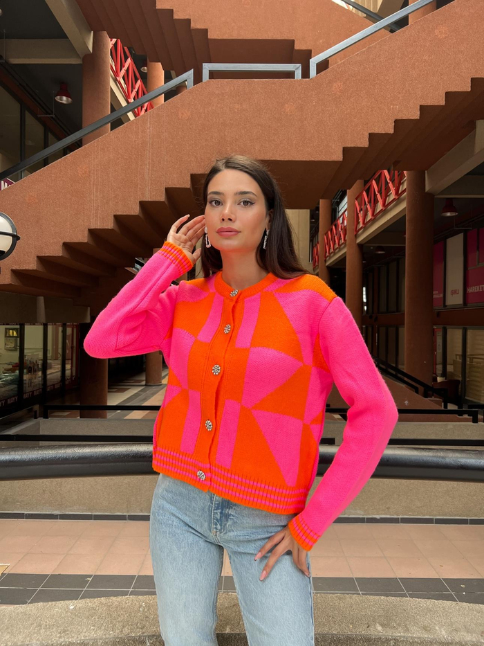 Şeker Pembe Corciya Hırka