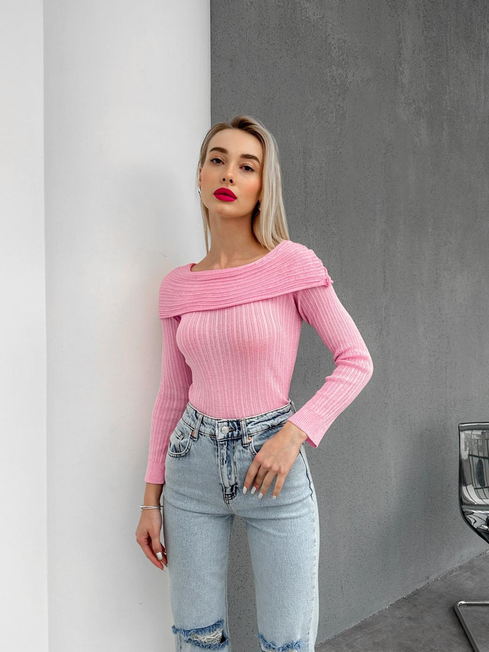 Şeker Pembe Madonna Fitilli Kazak