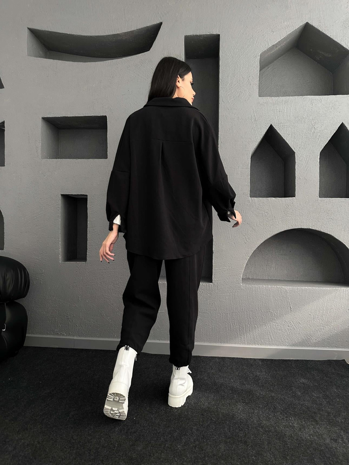 Siyah Chıc Oversize Takım
