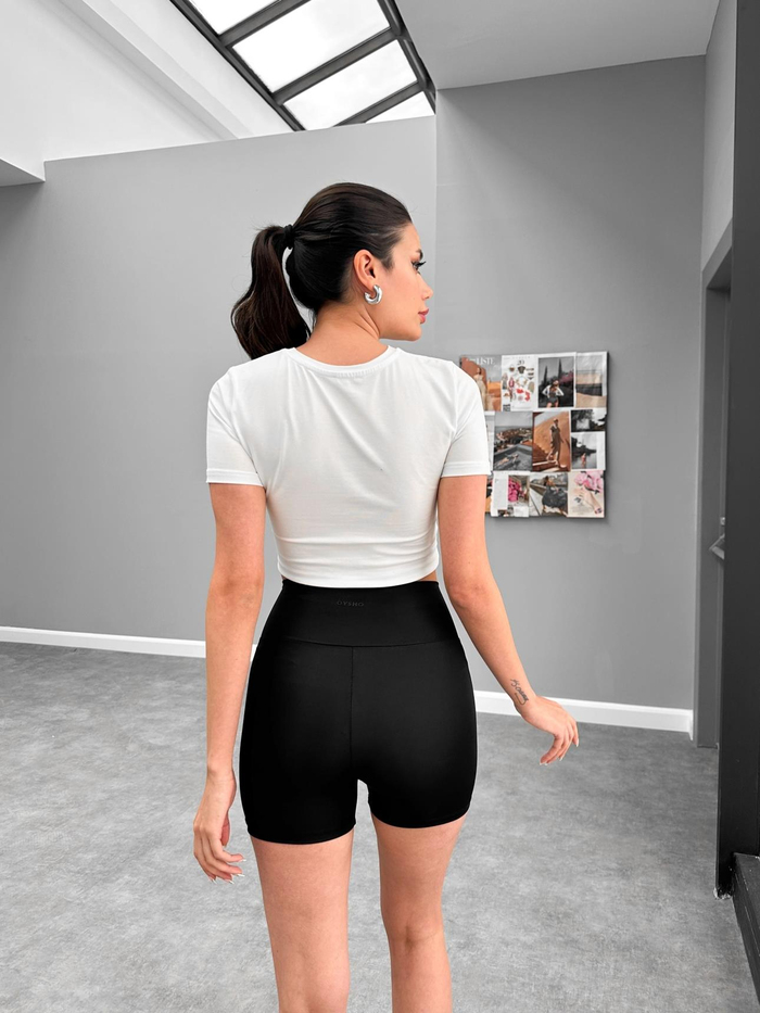 Siyah Orj Biker Şort