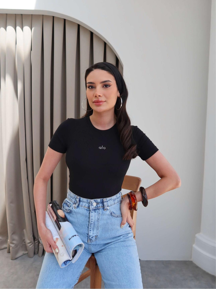 Siyah Orj Crop Top